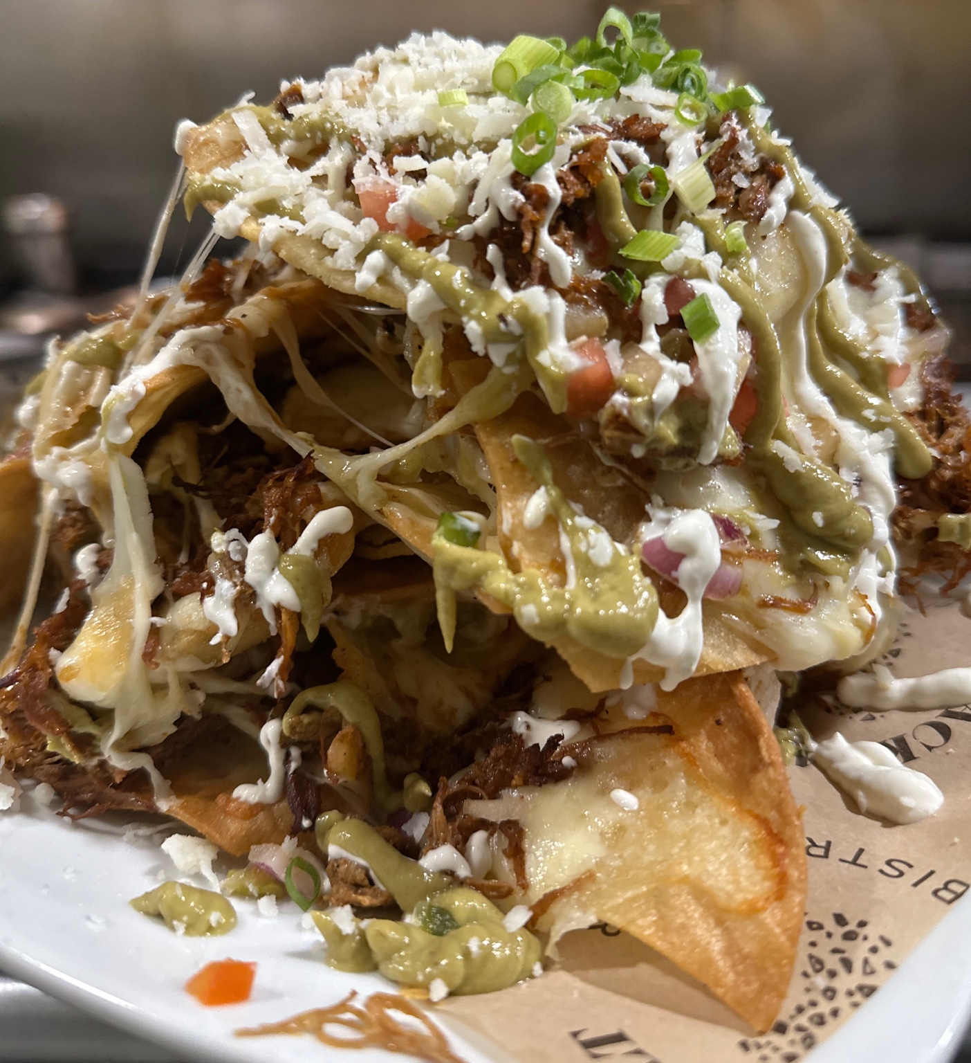Black Salt loaded nachos