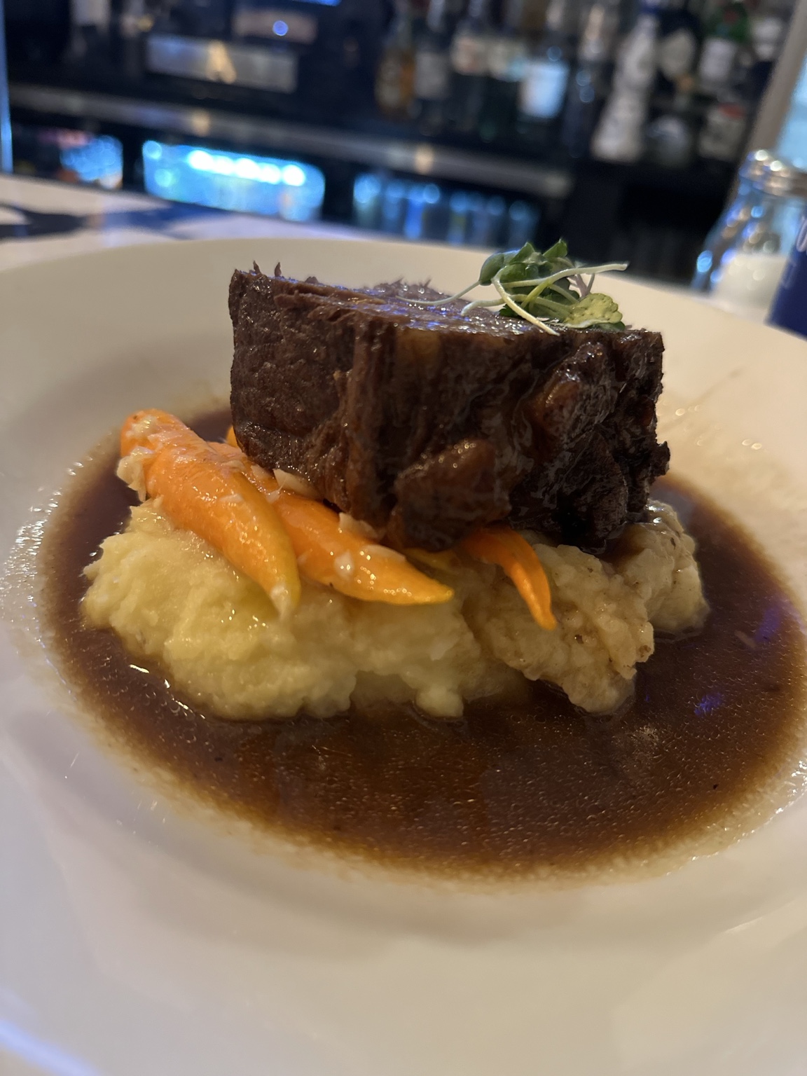 Black Salt short rib entree